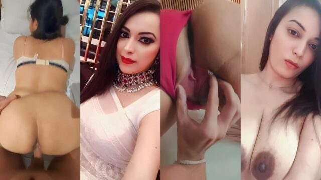 Desi GF's tight pink pussy gets brutally hard-fucked and creampied in viral MMS