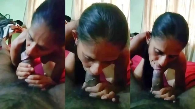 Desi MILF Bhabi Sloppy Blowjob Swallows Cum in MMS Scandal
