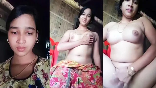 Shy desi girlfriend nude fingering her tight wet pussy on cam