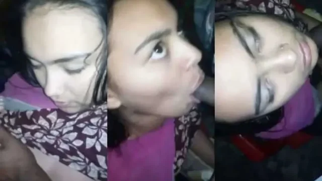 Village Cutie Teena Gags on a Thick Cock in Desi Blowjob MMS