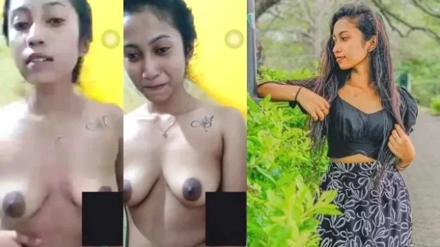 Sri Lankan Teen Shows Big Natural Boobs in Nude MMS Video